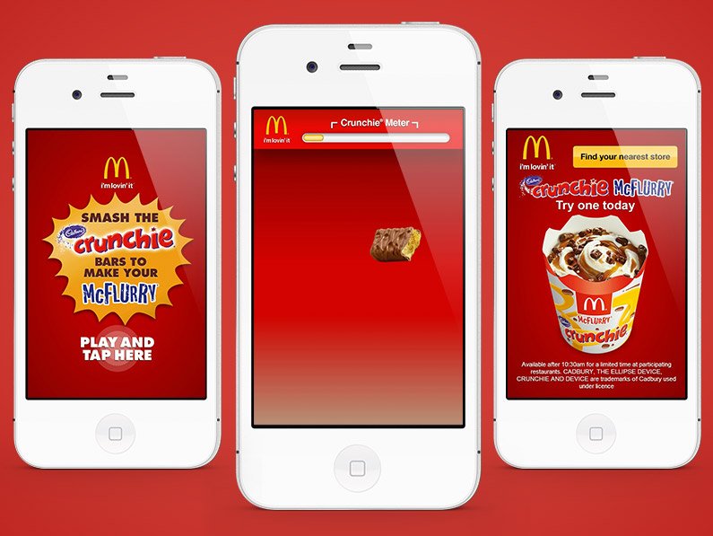 McDonald's Cadbury  Crunchie McFlurry Smash Game